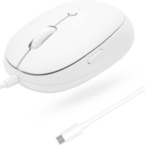 Minimalist Wired Mouse with "Back" Button