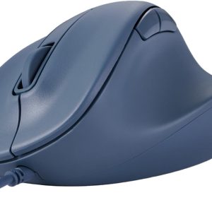 Wired Ergonomic USB Mouse – Silent, 5-Button, Right-Handed Design