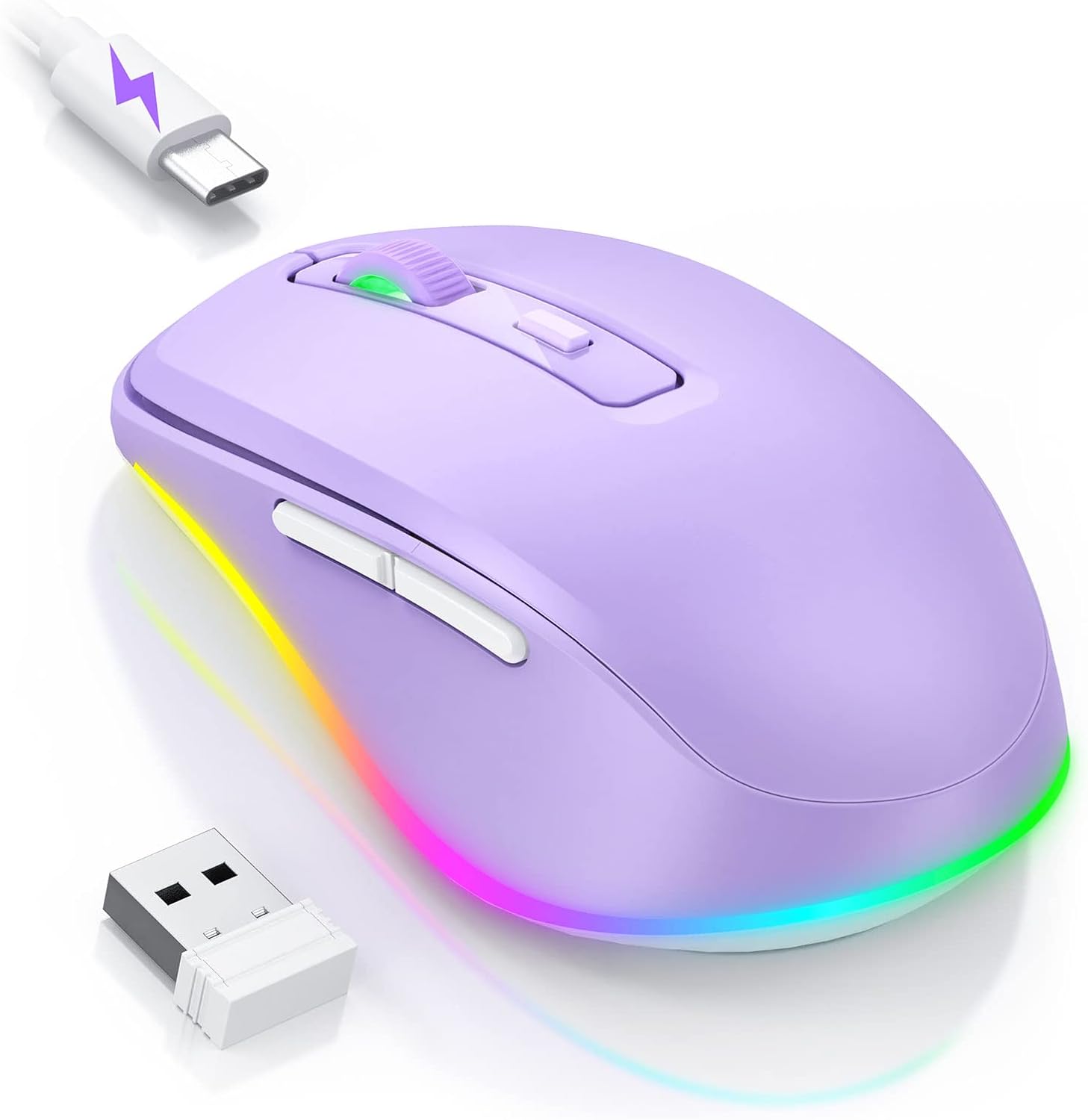 Anti-Sleep Wireless Mouse with LED Indicator – Prevents Computer Sleep Mode