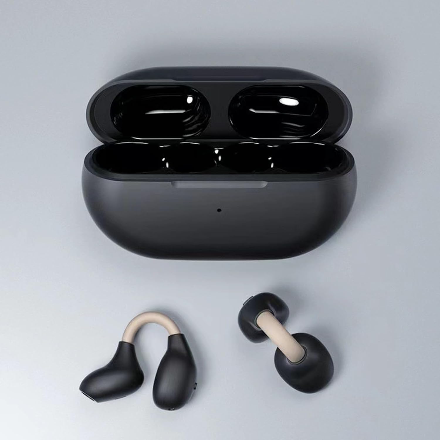 Open-Ear Clip-Style Sports Headphones with Bluetooth & Charging Case