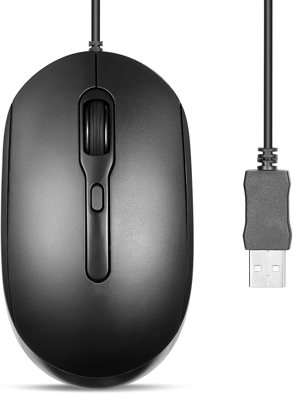 USB Wired Optical Mouse – 1.8m Cable & Silent Buttons
