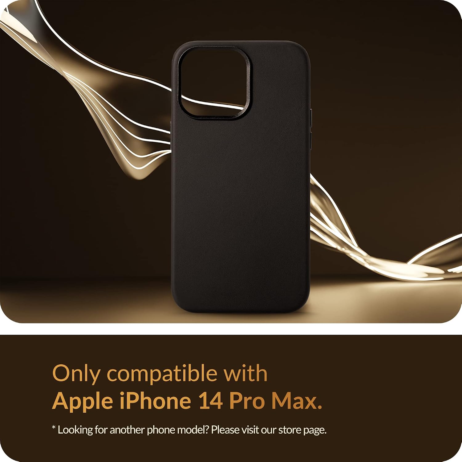 Leather Protective Case - Becomes Smoother & Softer with Use - Black - Image 2