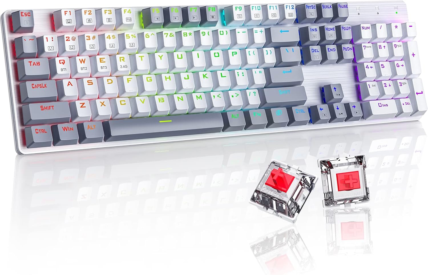 Tri-Mode Wireless Mechanical Keyboard (2.4G/USB-C/Bluetooth)