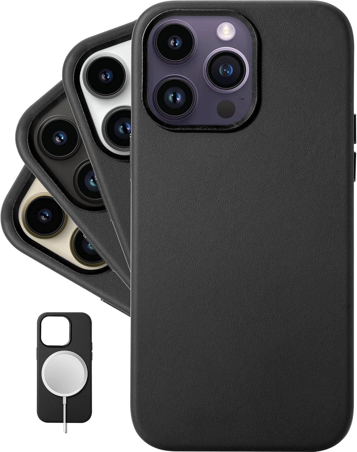 Leather Protective Case - Becomes Smoother & Softer with Use - Black